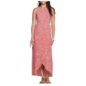 Toad & Co. Sunkissed Floral Maxi Dress in Rhubarb Batik Floral Print